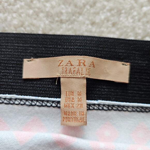 Zara Trafaluc Patterned Mini Skirt Size M - Picture 3 of 3